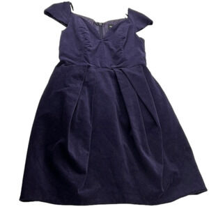 Asos purple velvet mini dress